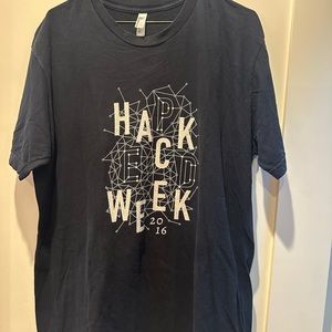 Used. “Hack Week 2016” tee shirt XL